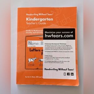 Handwriting Without Tears Kindergarten Teachers’s Guide